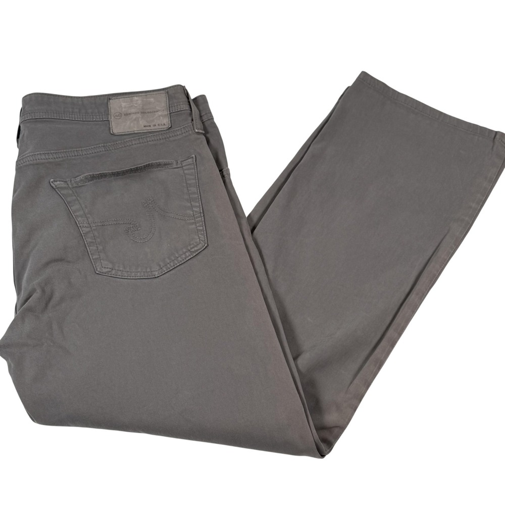 AG Adriano Goldschmied Protege Jeans Mens 37x28 Gray Denim Straight Stretch